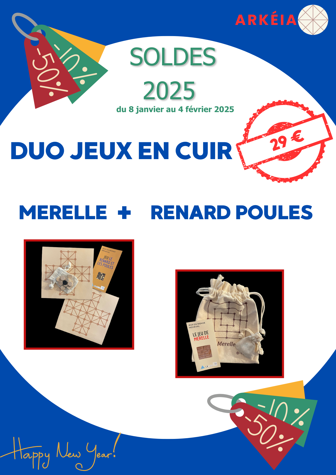 EN SOLDE ! DUO JEUX EN CUIR...